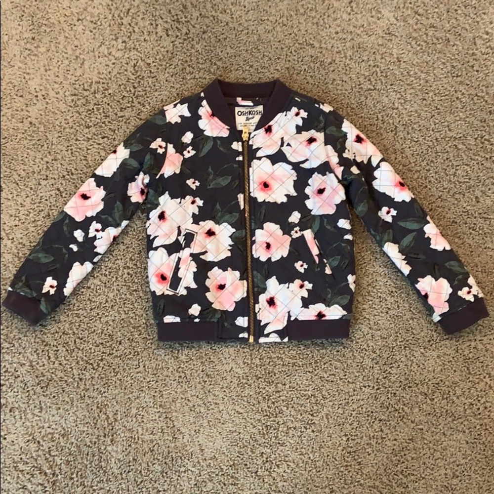 Floral bomber jacket